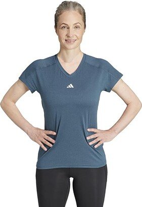 Aeroready Training Essentials Minimal V-Neck (Arctic Night) Women's Clothing