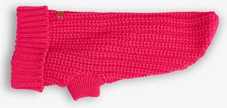 Pink Dahlia altburn Ribbed Knitted dog Jumper