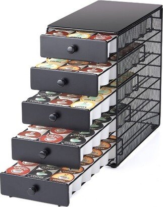 Nifty 90- Coffee Pod 5 Tier Drawer - Black