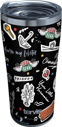 Friends Collage Triple Walled Insulated Tumbler Travel Cup Keeps Drinks Cold & Hot, 20oz Legacy, Stainless Steel
