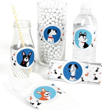 Big Dot Of Happiness Pawty Like a Puppy - Dog Party Diy Wrapper Favors and Decorations - Set of 15