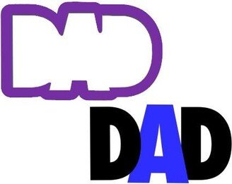 Dad V2 Cookie Cutter - Fathers Day Cutters Word Fondant Cookies