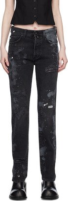 Black Double Shift Jeans