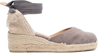 Carina 70mm canvas espadrilles