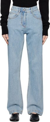 Blue Straight-Leg Jeans-AF