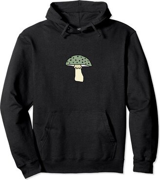 Green Mushroom Fall Autumn Drawing Pullover Hoodie