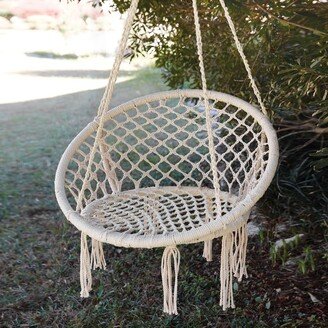 Macrame Hammock Chair - 32''W x 25''D x 17''H