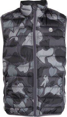 Camouflage-Print Padded Gilet