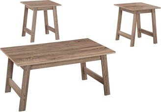 Monarch Specialties Table Set, 3pcs Set, Coffee, End, Side, Accent, Living Room, Laminate, Transitional-AA