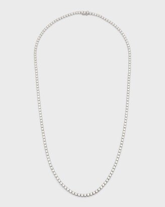 Neiman Marcus Lab Grown Diamonds Lab Grown Diamond 18K White Gold Round Diamond Line Necklace. 30L