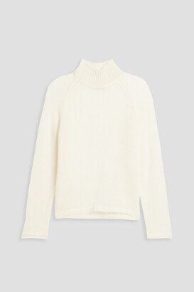 Crystal mohair-blend turtleneck sweater