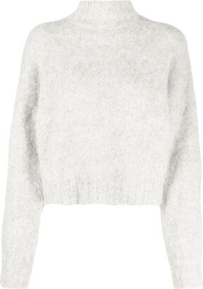 Funnel-Neck Alpaca-Wool Jumper