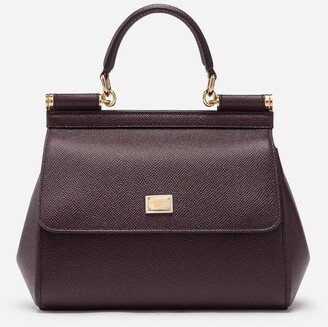 Small dauphine leather Sicily bag-AB