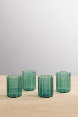 Fazeek - Wave Set Of Four Glasses - Blue-AA