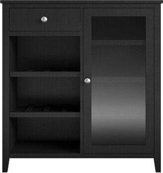 Cardensa Bar Cabinet Black - Room & Joy