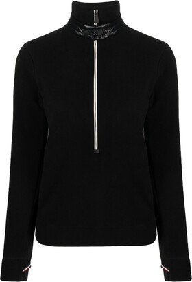 High-Neck Half-Zip Sweatshirt