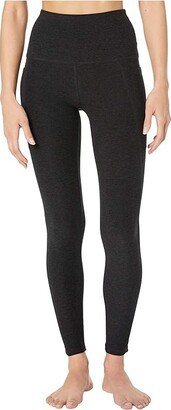 Spacedye High Waisted Pocket Midi Legging (Darkest Night) Women's Casual Pants