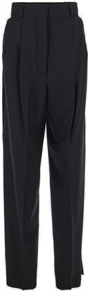 High Waist Straight Leg Trousers-DF