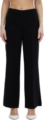 Side Slit High-Waisted Trousers