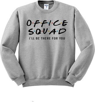 TeesAndTankYou Office Squad Sweatshirt Unisex 4X-Large Grey