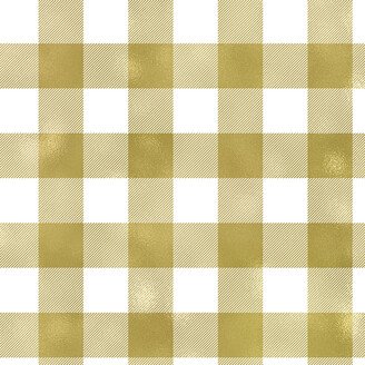 Wrap Gold Plaid White