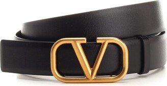 Black/gold vlogo Belt