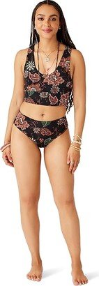 Pipa Reversible Bottoms (Taj/Black) Women's Swimwear