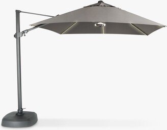 Freestanding LED Light Parasol & Base with Wireless Speakers