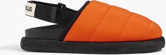 Namer quilted ripstop slingback slippers