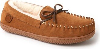 Fireside by Men's Nelson Bay Water Resistant and Indoor/Outdoor Moccasin Slipper - Chestnut Size