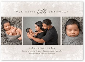 Birth Announcements: Neutral Bokeh Birth Announcement, Brown, 5X7, Matte, Signature Smooth Cardstock, Square