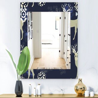 Designart 'Christmas III' Traditional Mirror - Printed Wall Mirror