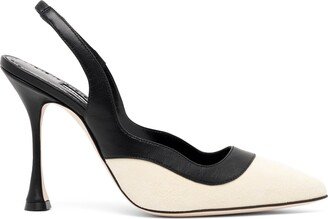 Goga 105 bi-color slingbacks