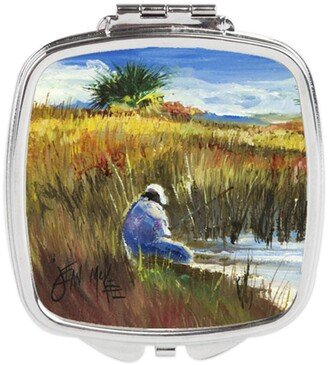 JMK1274SCM Fishing on the Bank Compact Mirror