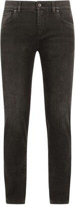 Black wash skinny stretch jeans