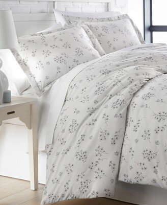 Sweet Floral 3 Piece Comforter and Sham Set, King