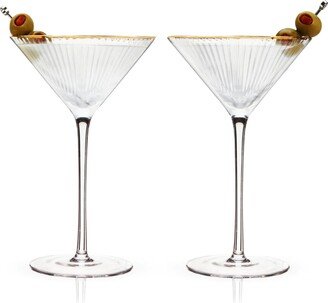 VISKI 7.8 oz. Meridian Martini Glasses Set of 2