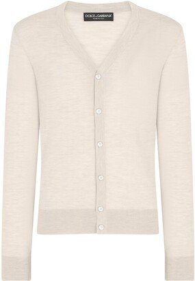 V-neck cashmere cardigan-BH