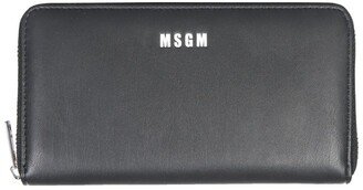 Logo Embossed Zipped Continental Wallet
