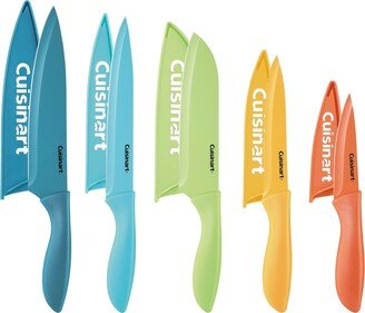 10-Pc. Seaside Ceramic-Coated Knife Set