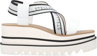 Sneak-Elyse Crossover Strap Platform Sandals-AA