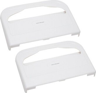 Toilet Cover Dispenser, Disposable Paper Protectors, Wall-Mounted Box, Hanging Storage for Potty Sheets, Acrylic, Set of 2, White