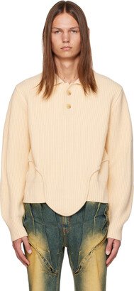 Juntae Kim Beige Corset Sweater