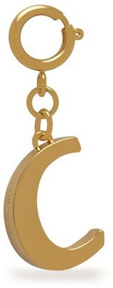 Alphabet Brass Keyring - C