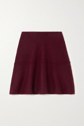 Cashmere Mini Skirt - Red