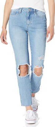 Junior Hybrid Dream High-Rise Mom Fit Ankle Jean