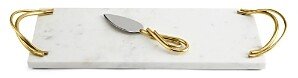 Calla Lily Small Cheese Board with Spreader