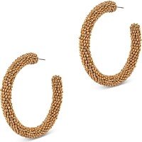 Deepa by Deepa Gurnani Zaria Beaded Hoop Earrings