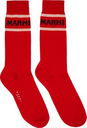 Red Logo Socks