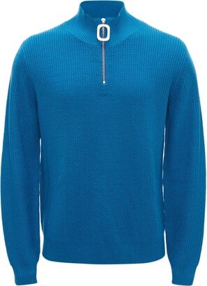 Henley half-zip jumper